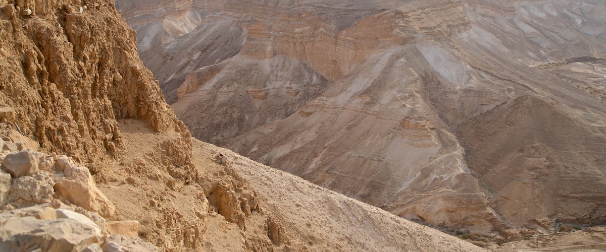 Masada National Park showing landscape views and desert views