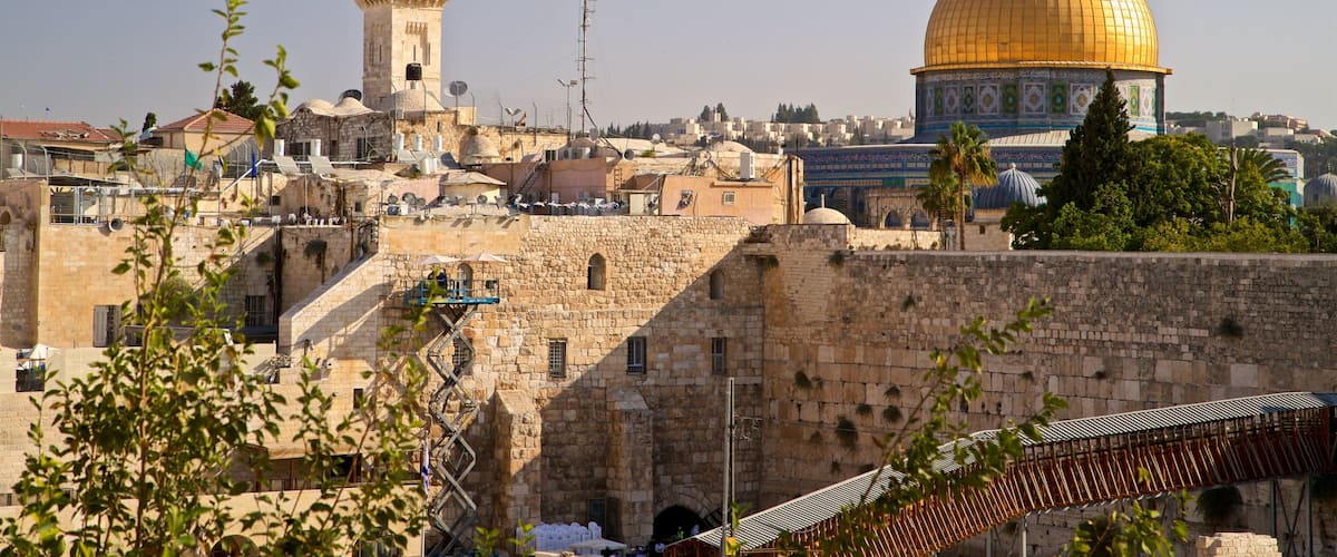 Western Wall featuring a city and heritage architecture