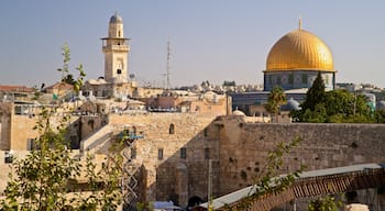 Western Wall featuring a city and heritage architecture