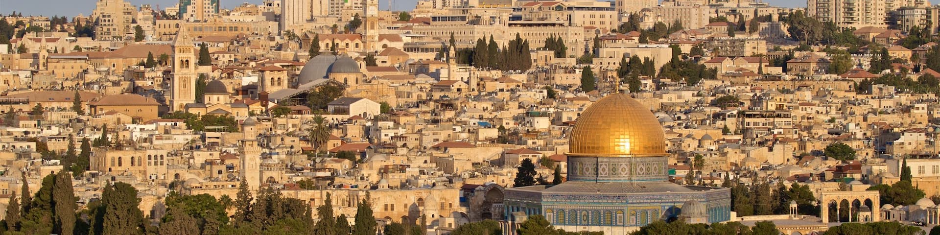 Temple Mount featuring landscape views, a city and heritage architecture