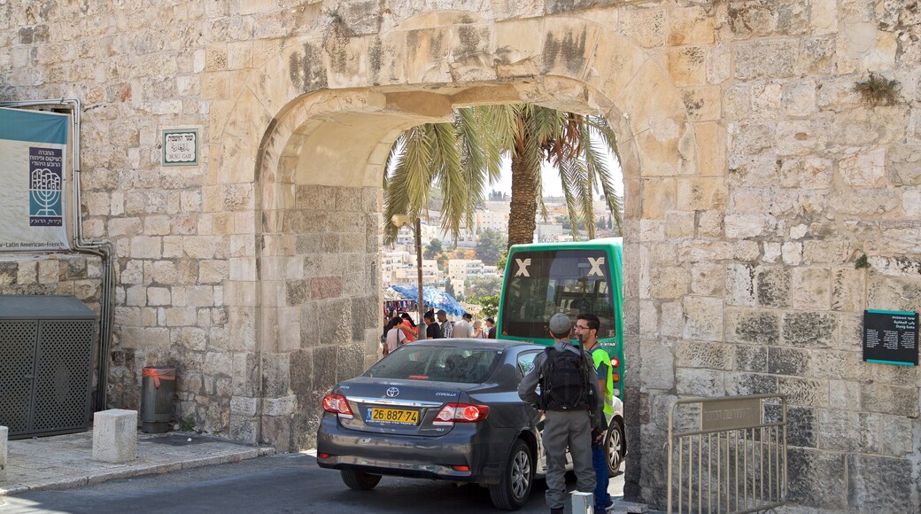 Dung Gate showing heritage elements as well as a small group of people