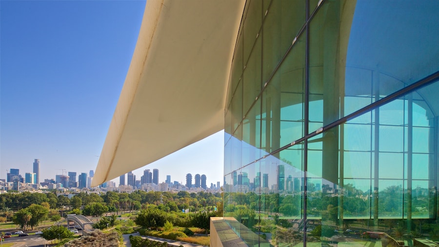 Yitzhak Rabin Center which includes a city and landscape views