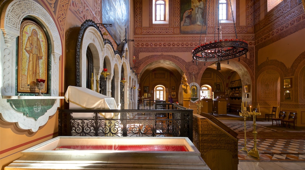 Church of Mary Magdalene showing a church or cathedral, interior views and heritage elements