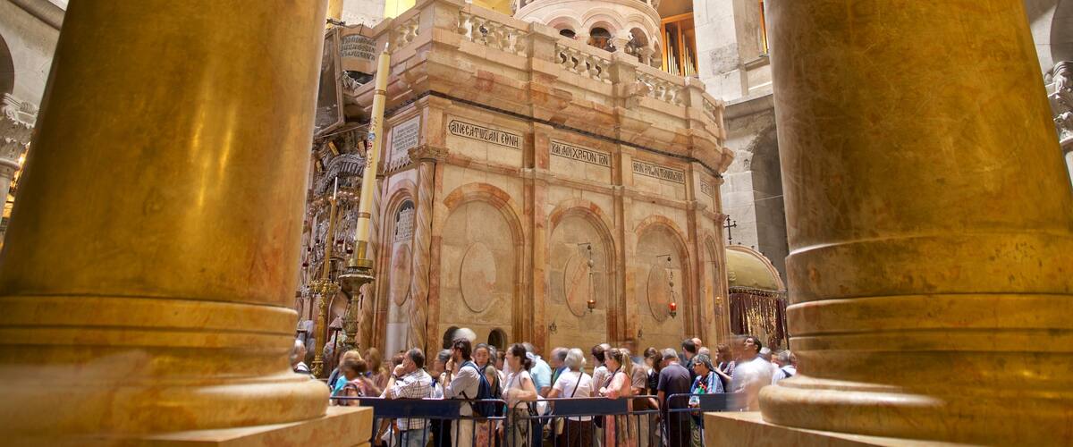 Church of the Holy Sepulchre featuring interior views, a church or cathedral and heritage elements