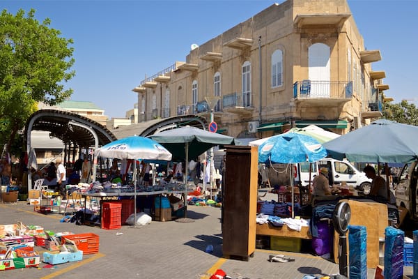 Mercado de Jaffa Flea que incluye mercados