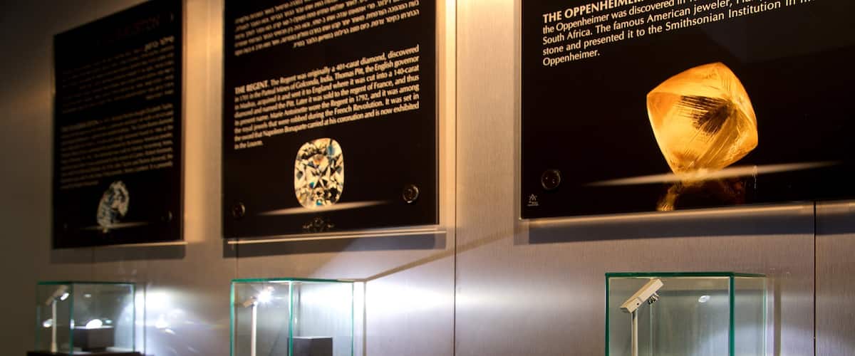 Harry Oppenheimer Diamond Museum which includes interior views and signage