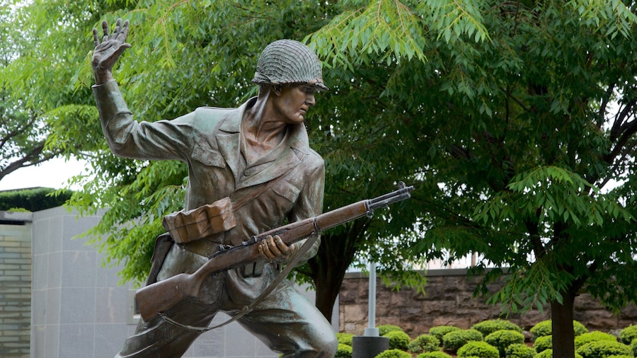 Central Jersey featuring a statue or sculpture and military items