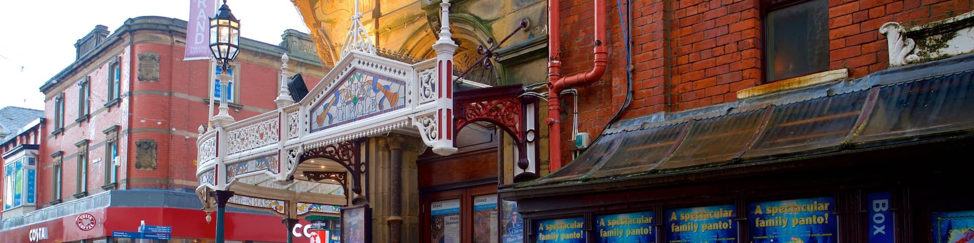 Blackpool Grand Theatre showing signage