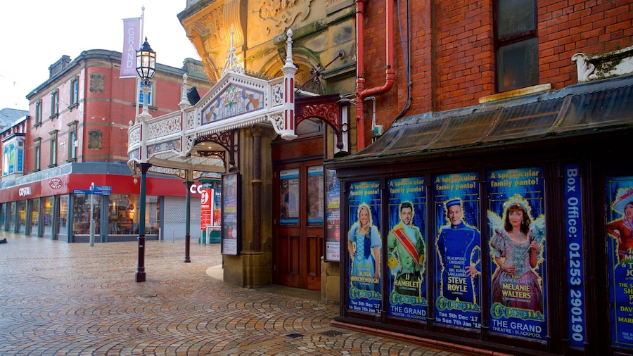 Blackpool Grand Theatre das einen Beschilderung