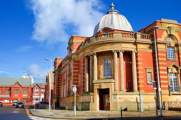 Blackpool Central Library mit einem historische Architektur