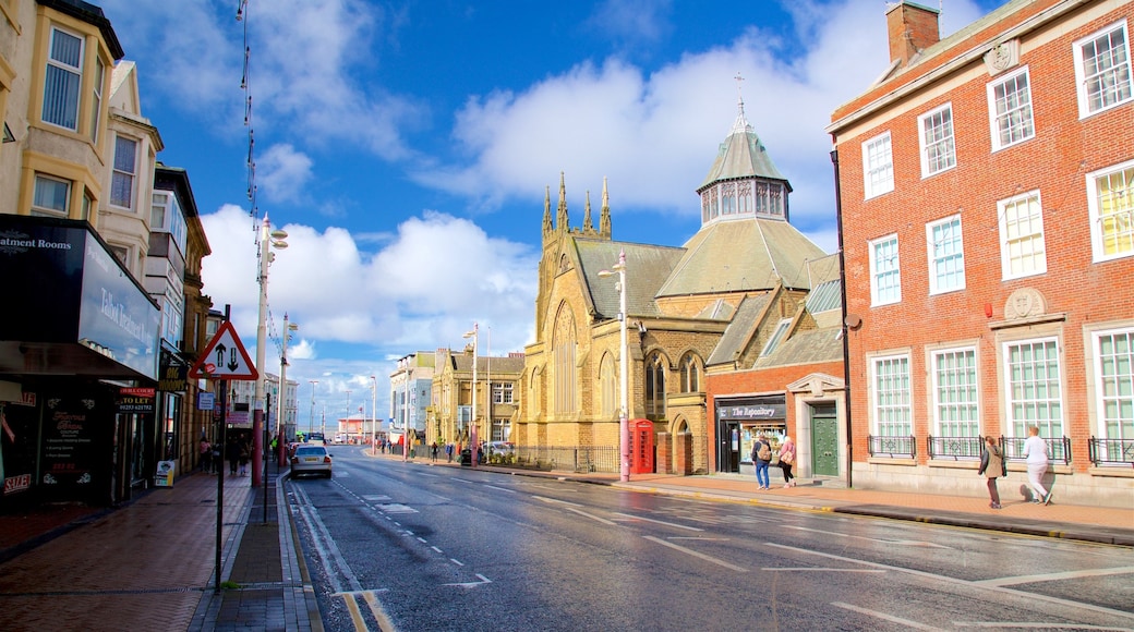 Blackpool Central Library featuring heritage architecture