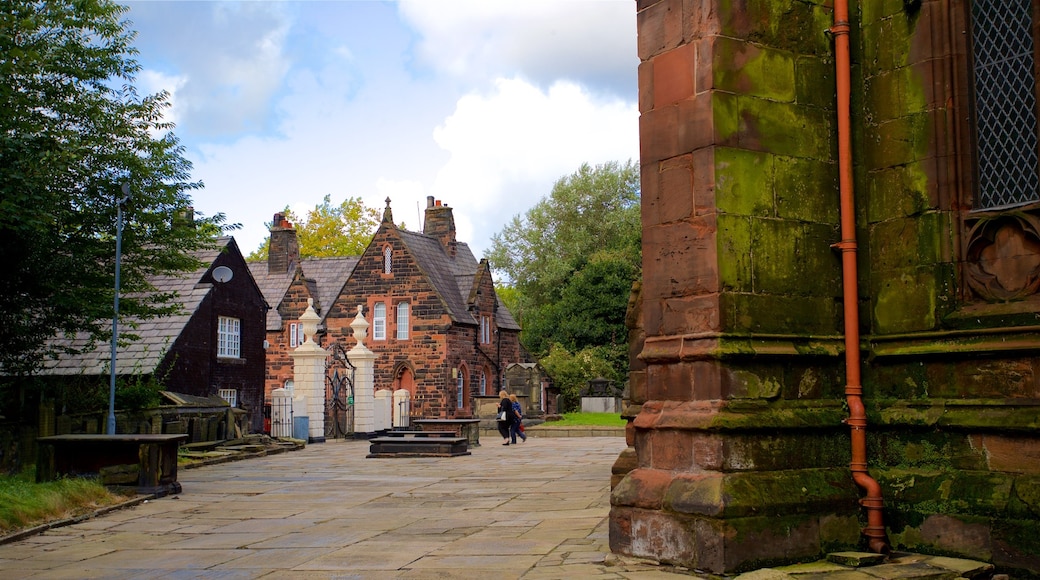 Warrington Parish Church showing heritage elements