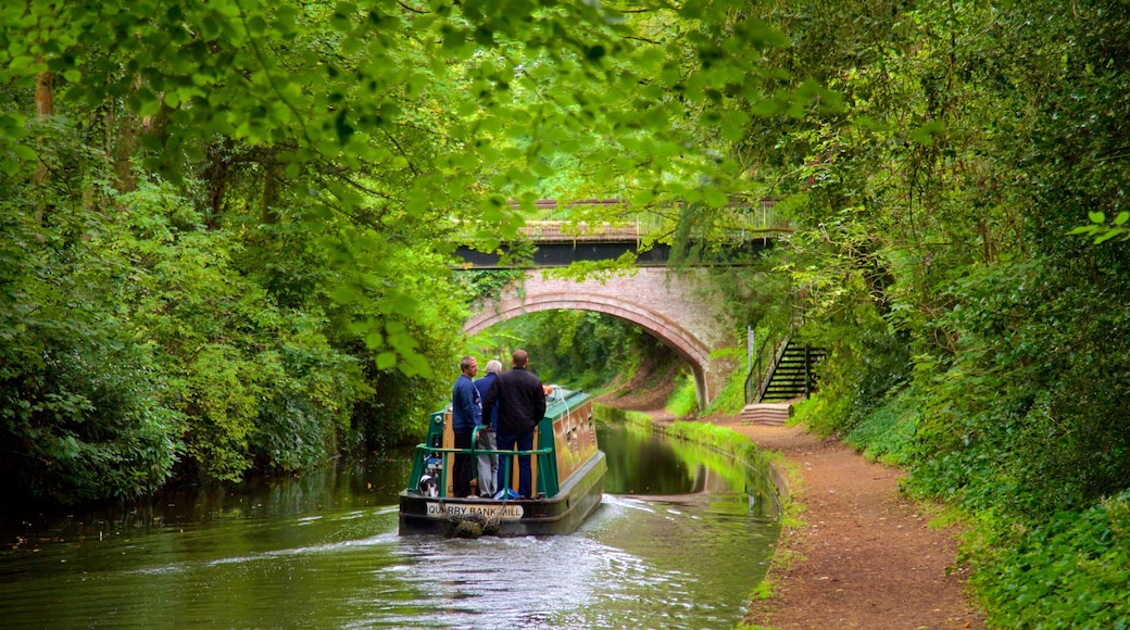 Warrington which includes a river or creek, boating and a bridge