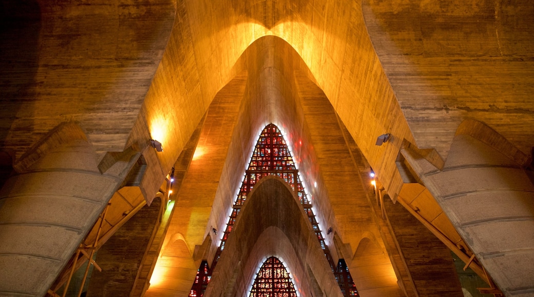 La Altagracia Cathedral showing a church or cathedral and interior views