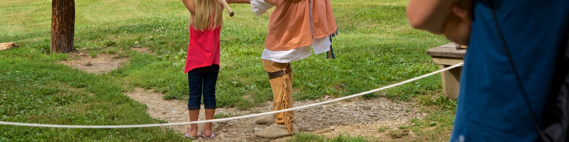 Conner Prairie Interactive History Park as well as an individual child