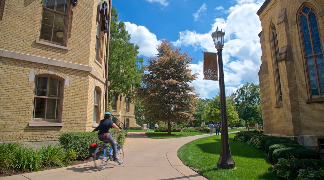 University of Notre Dame showing cycling