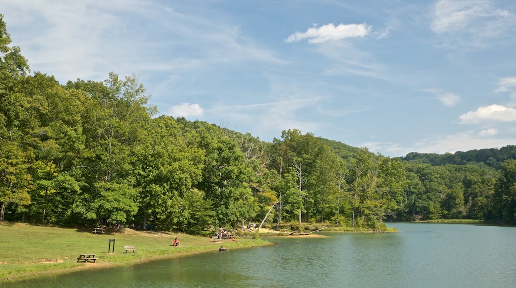 Brown County State Park showing a lake or waterhole