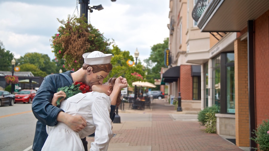 Carmel Arts and Design District which includes a statue or sculpture and outdoor art