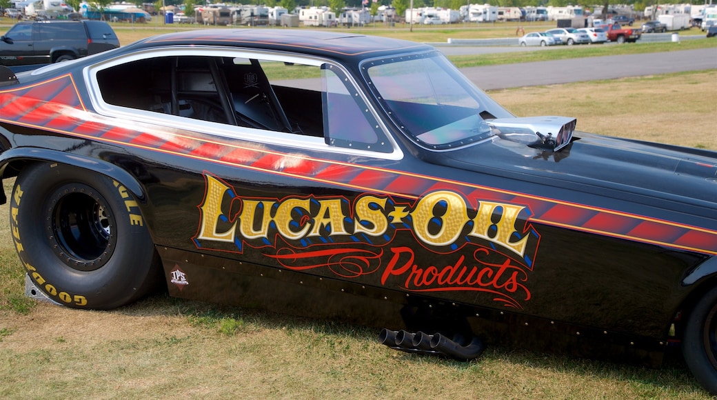 Lucas Oil Raceway featuring signage