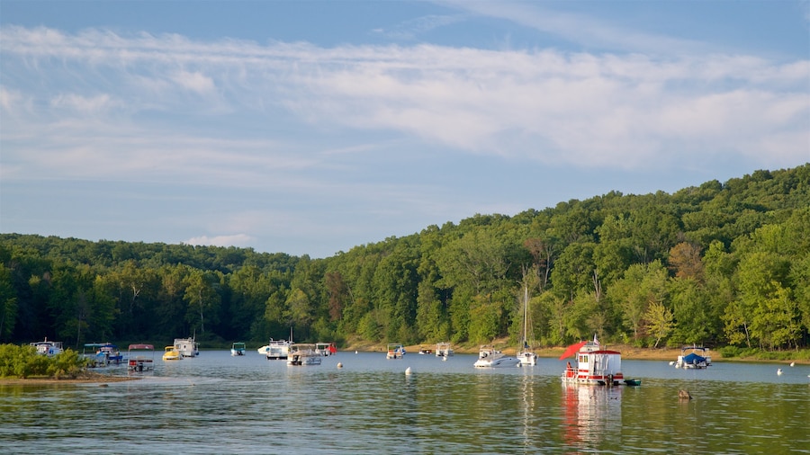 Monroe Lake featuring a lake or waterhole and a bay or harbor