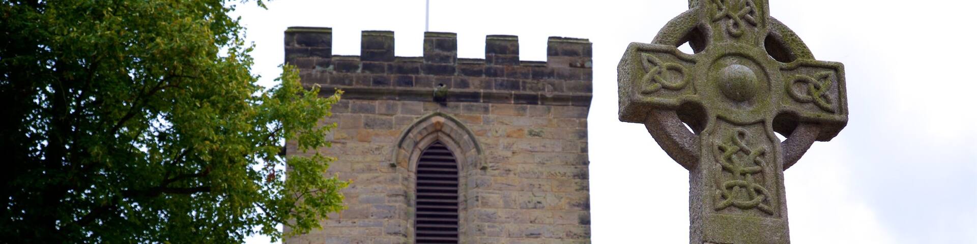 Melbourne Parish Church featuring religious aspects and heritage elements