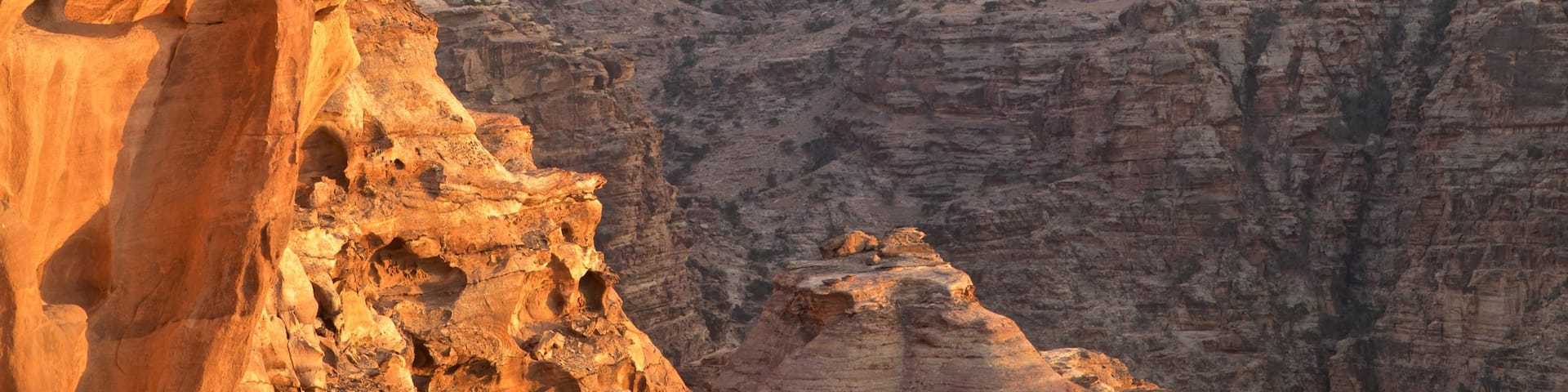 Petra which includes a gorge or canyon and landscape views