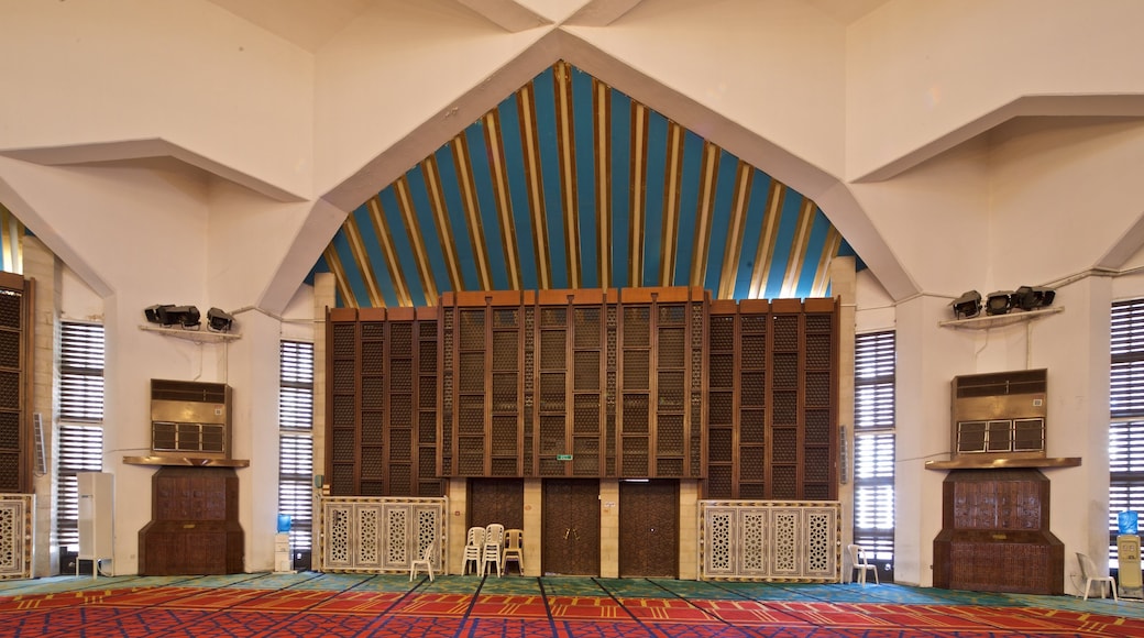 King Abdullah I Mosque showing interior views