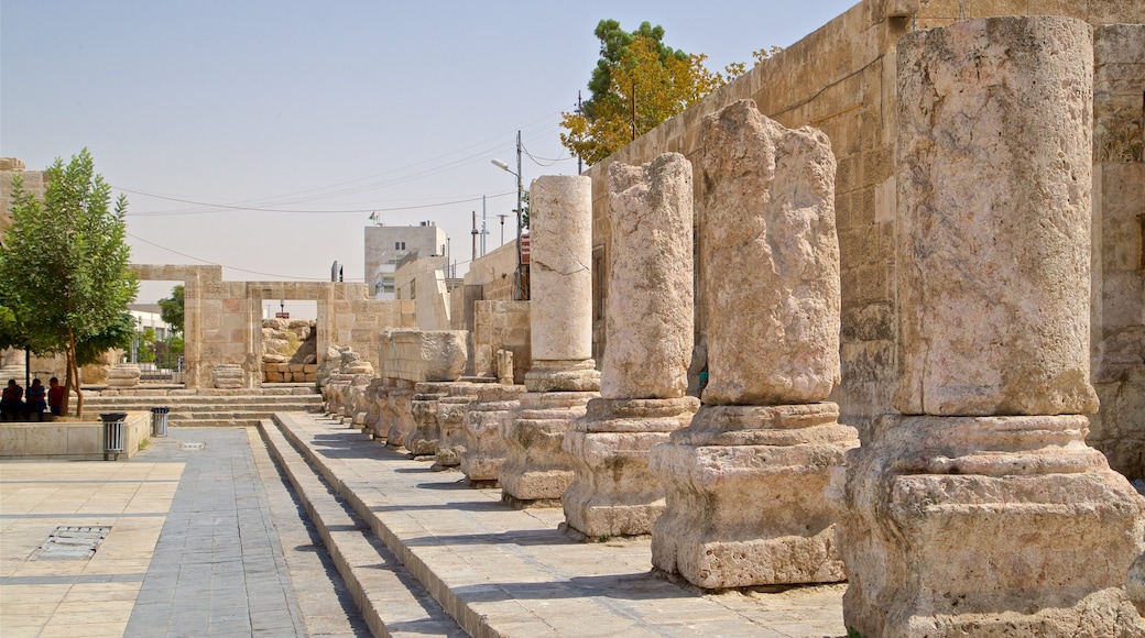 Théâtre antique d\'Amman mettant en vedette patrimoine historique