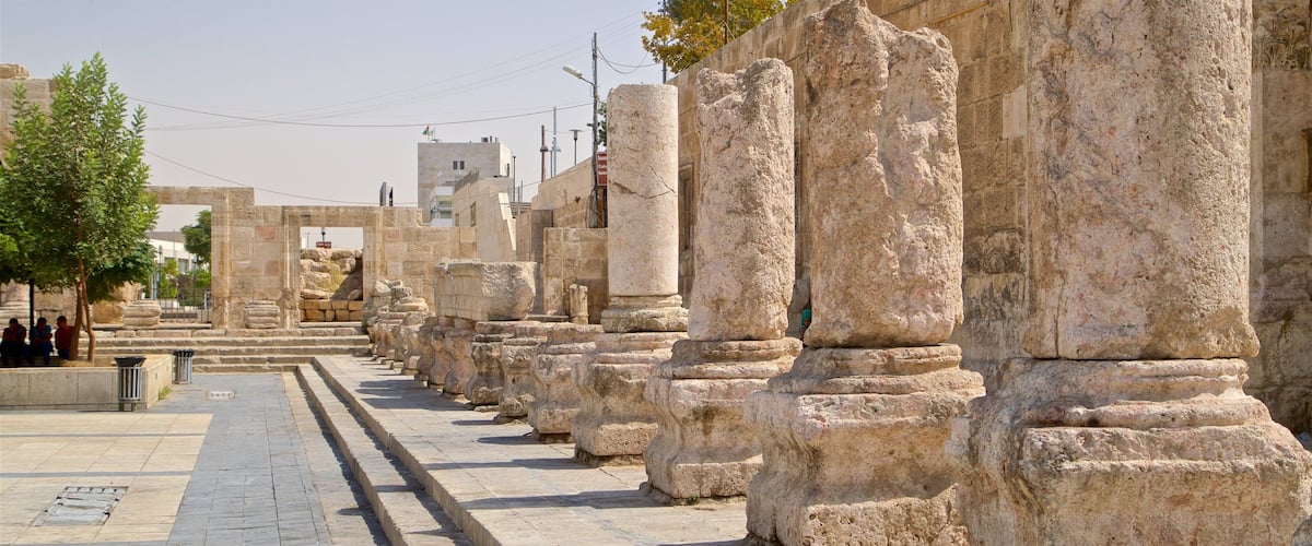 Amman Roman Theater which includes heritage elements