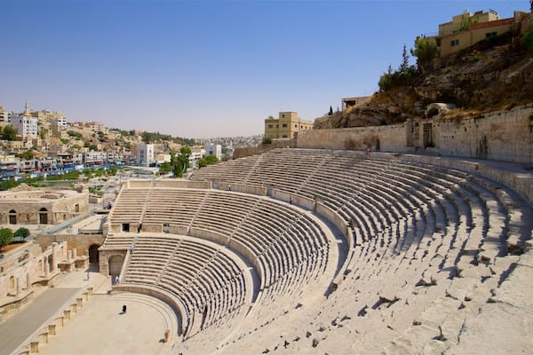 Amman Roman Theater welches beinhaltet Theater und historische Architektur