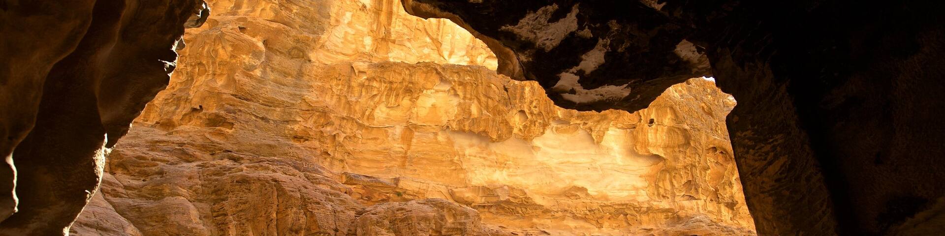 Little Petra featuring a gorge or canyon