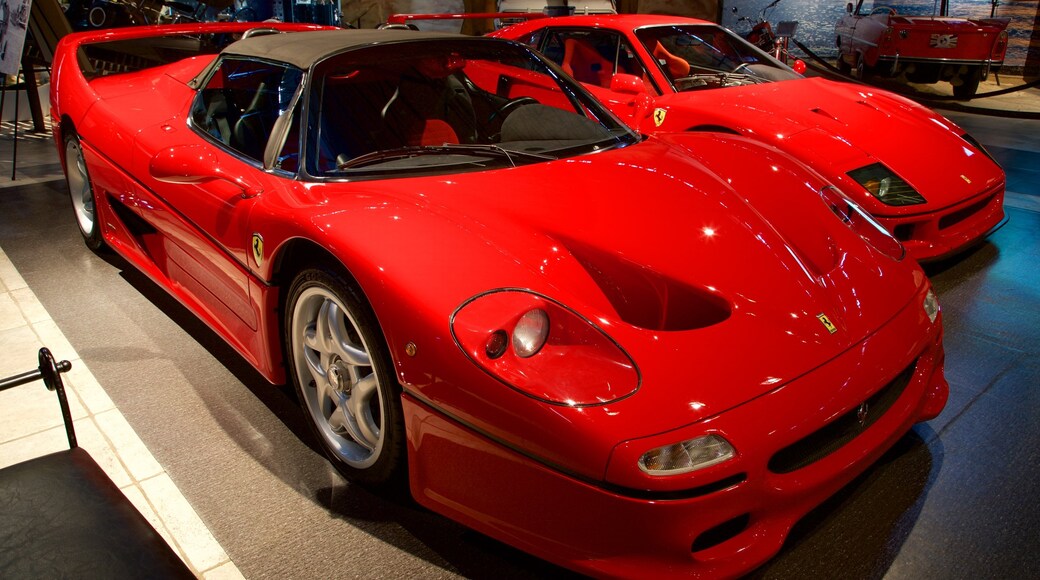 Royal Automobile Museum showing heritage elements and interior views