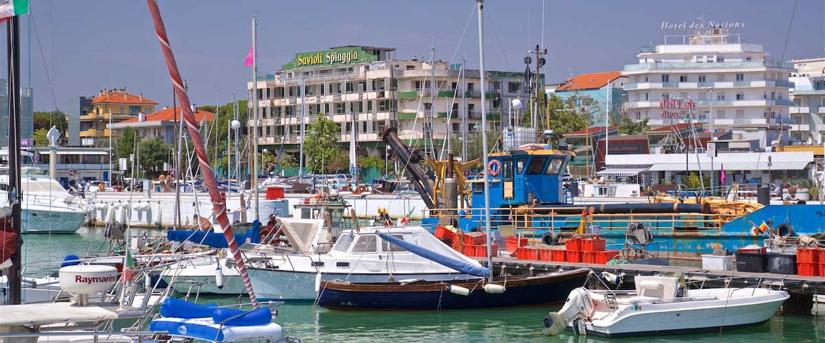 Riccione featuring a bay or harbour