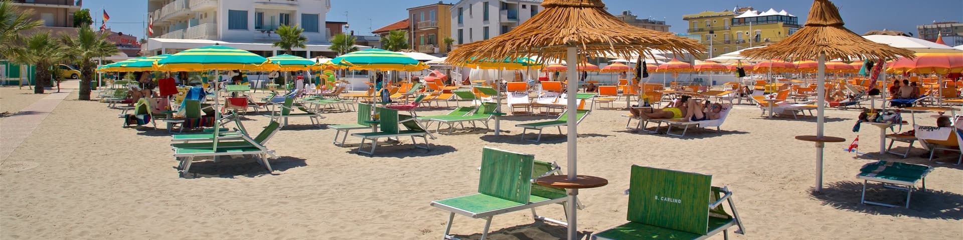Torre Pedrera featuring a sandy beach, general coastal views and a coastal town