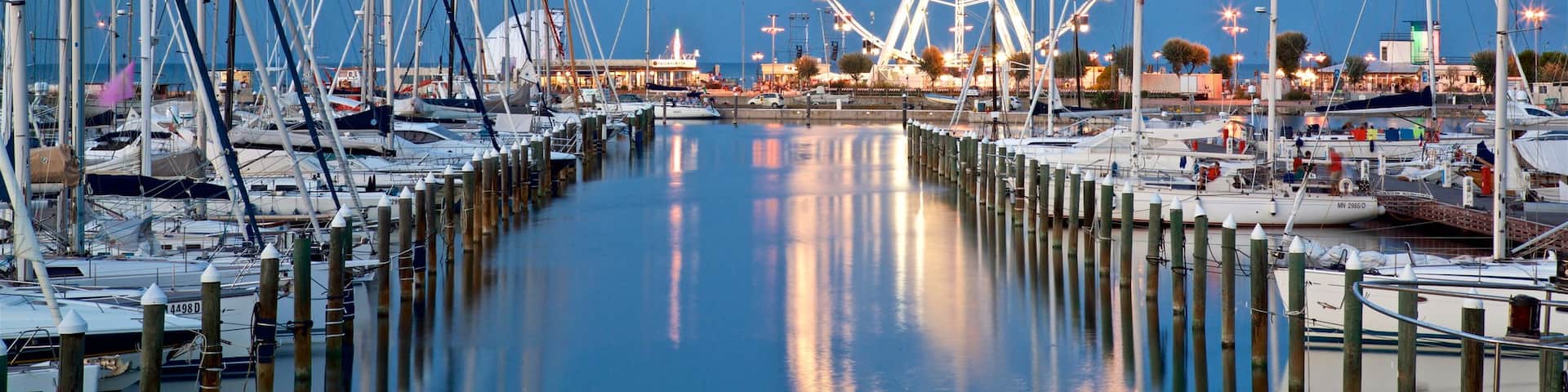 Rimini Marina showing a bay or harbor