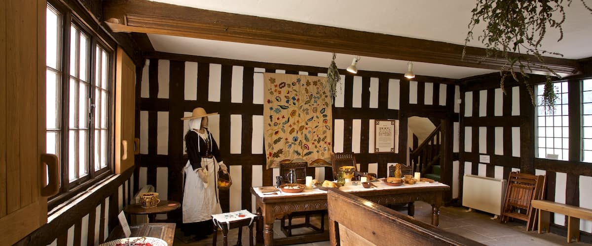 Ford Green Hall showing interior views