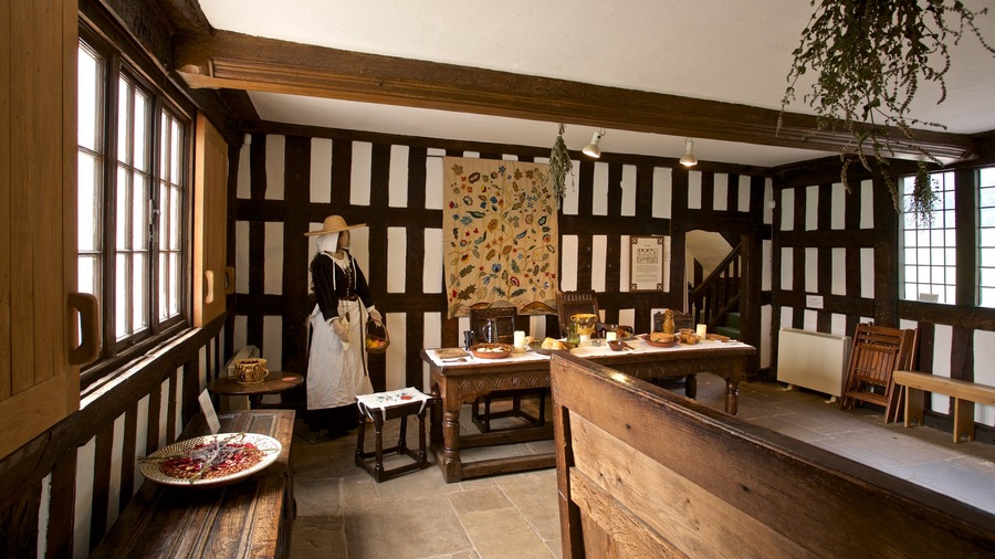 Ford Green Hall showing interior views