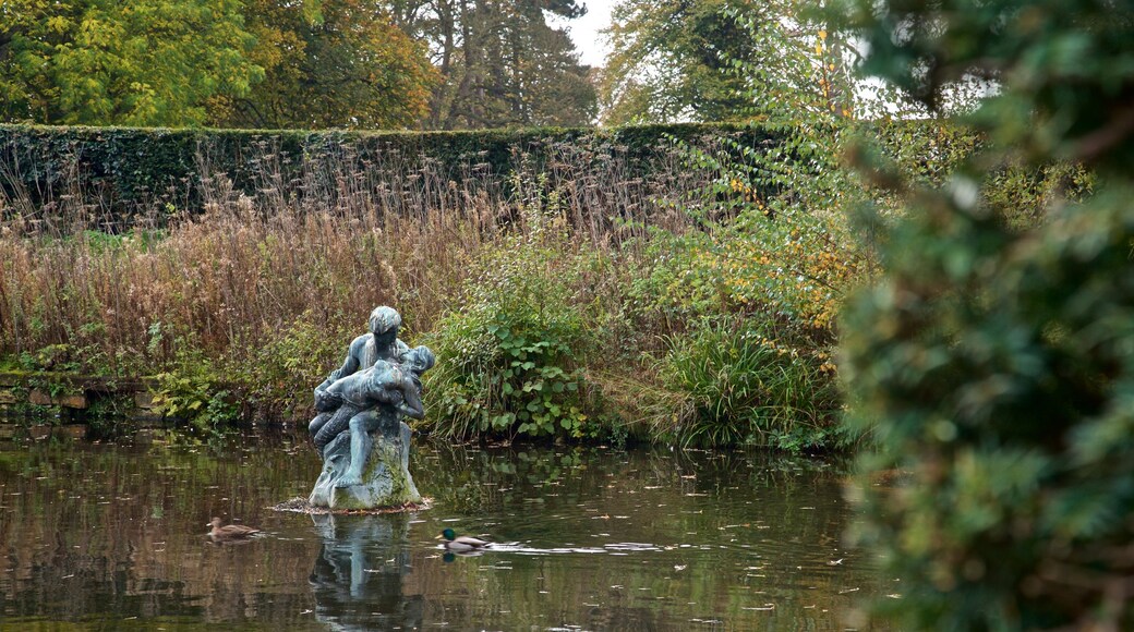 Coventry mettant en vedette statue ou sculpture, mare et vie des oiseaux