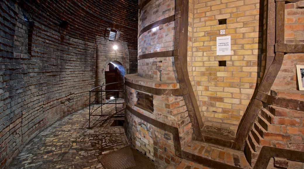 Coalport China Museum featuring heritage elements and interior views