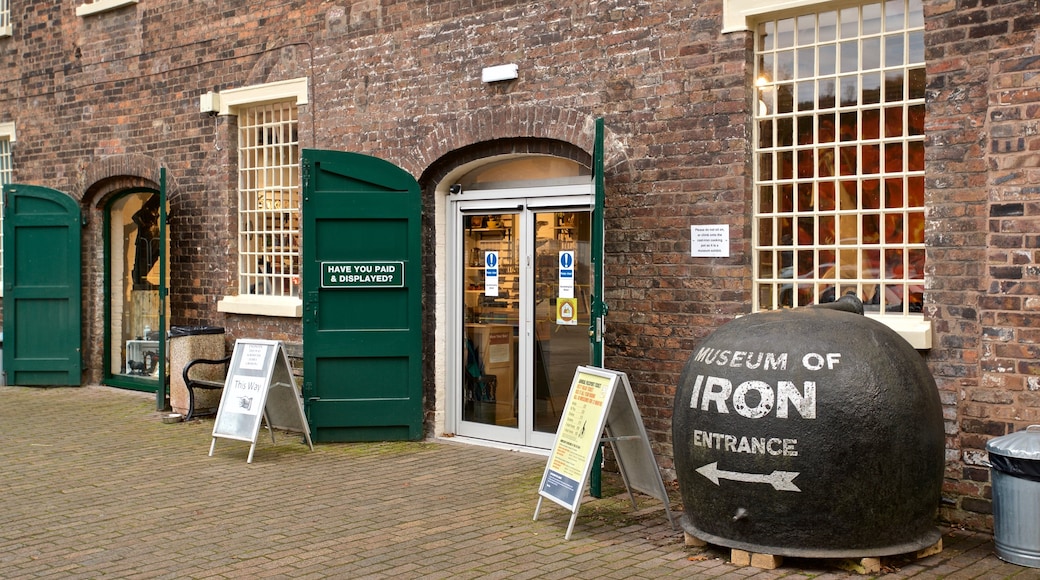 Coalbrookdale Museum of Iron showing signage