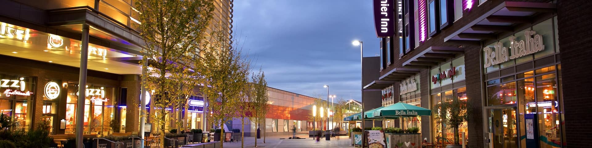 Telford showing night scenes