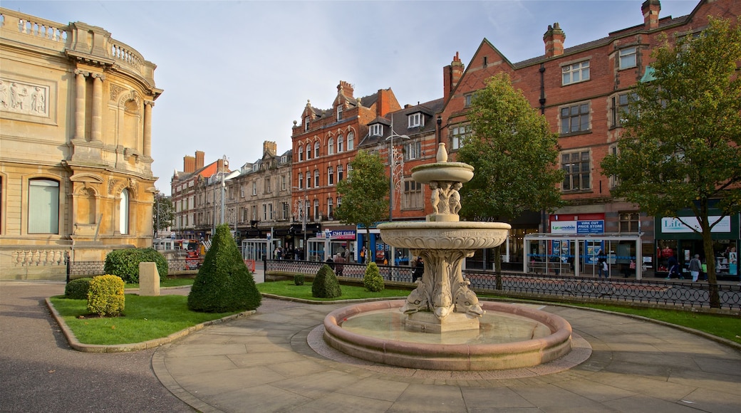 Wolverhampton featuring a fountain, a park and heritage elements