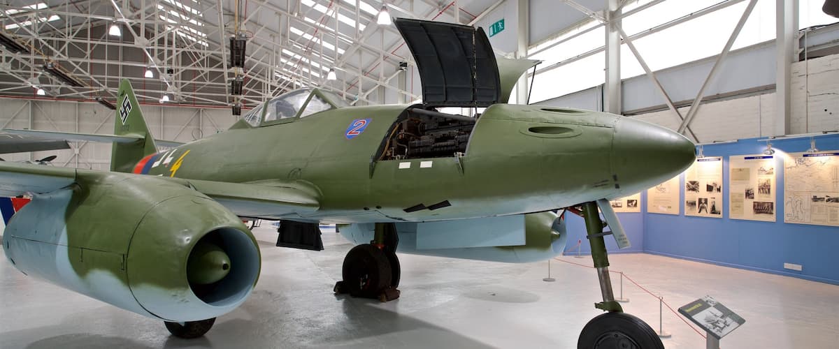 Cosford Royal Air Force Museum featuring aircraft and interior views