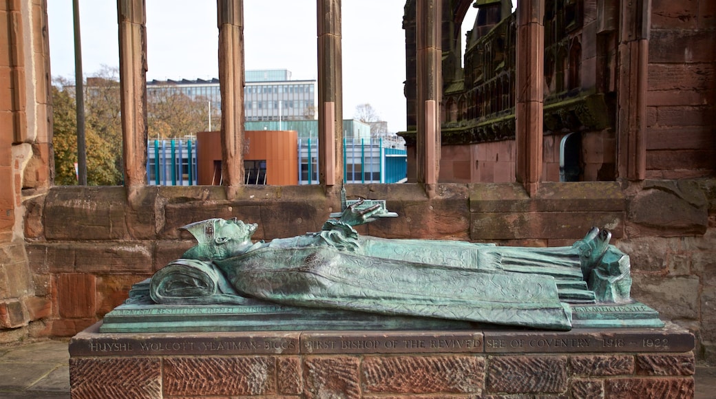 Coventry Cathedral som omfatter kulturarvsgenstande