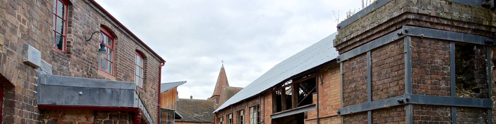 Jackfield Tile Museum showing a small town or village