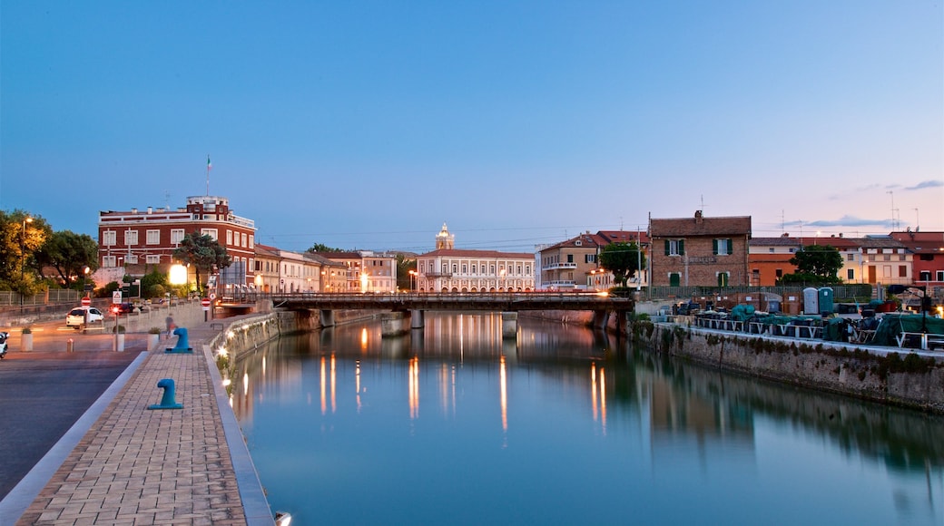 Senigallia featuring a bay or harbor and a sunset