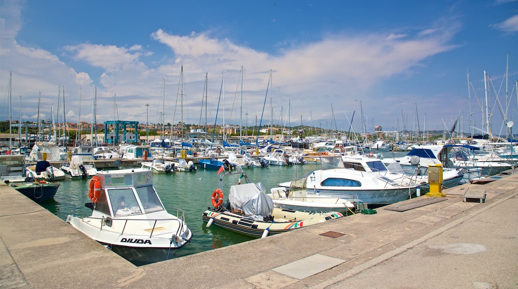 Giulianova Harbor which includes a bay or harbor