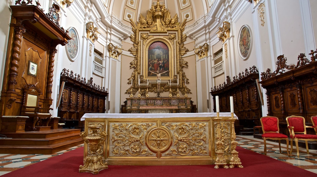 San Giustino Cathedral showing heritage elements, a church or cathedral and religious elements