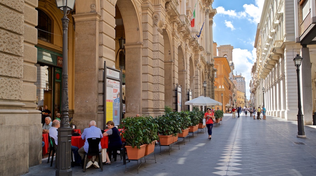 Chieti toont buiten eten, een stad en historisch erfgoed