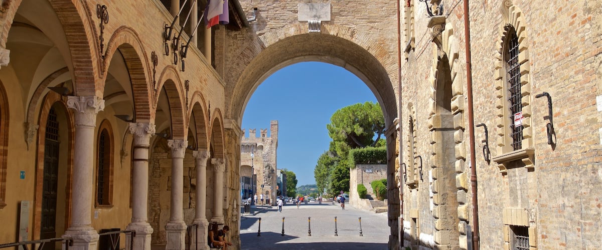 Arco di Augusto showing heritage elements